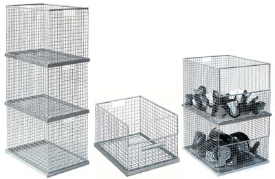 galvanised stacking basket