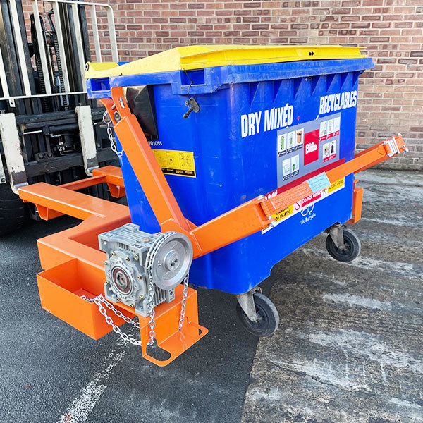 Heavy Duty Fork Mounted Wheelie Bin Lifter