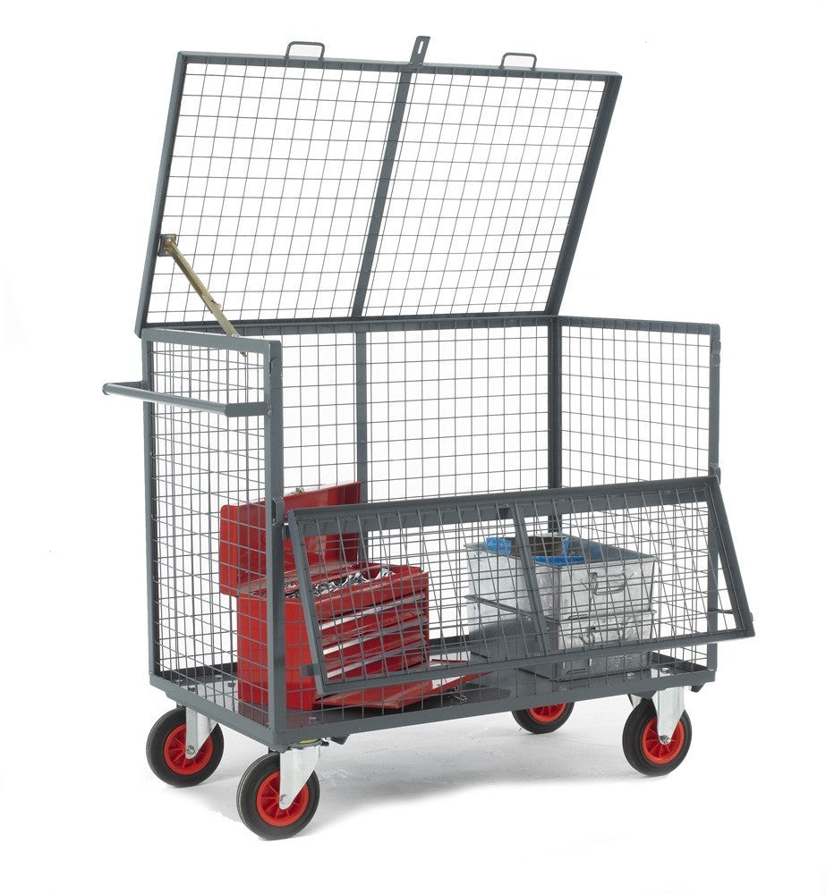 Heavy Duty Mesh Security Box Trolley