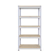 Heavy Duty Shelving with 5 Levels 915mm Wide grey chipboard shelves