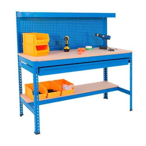 Heavy Duty Workstation with Peg-wall Panel - 400 kg Capacity