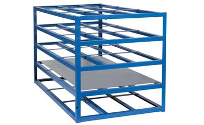 horizontal sheet rack