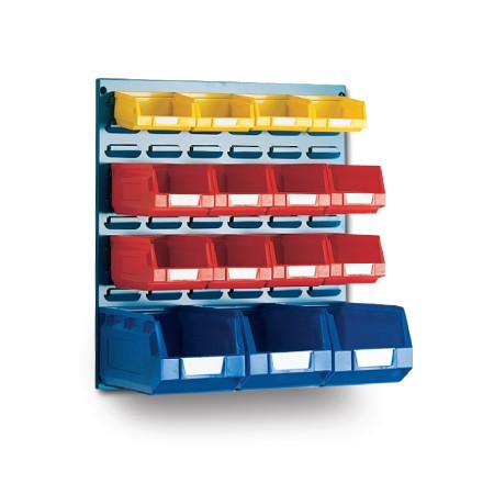 Louvre Panel Bin Kit with 15 Bins