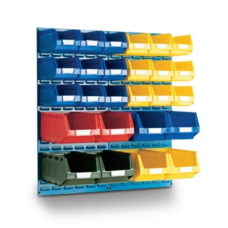 Louvre Panel Bin Kit with 26 Bins