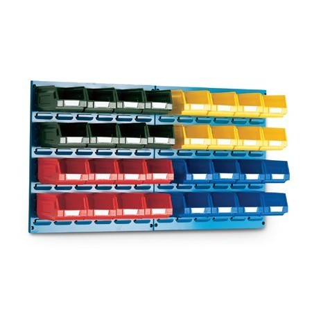 Louvre Panel Bin Kit with 32 Bins