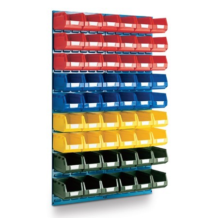 Louvre Panel Bin Kit with 54 Bins