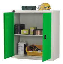 low level steel cupboard