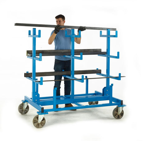 mobile bar storage rack 3 posts