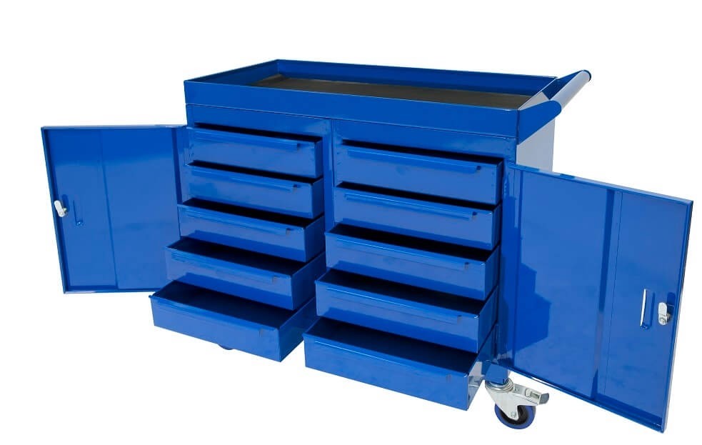 MOBILE TOOL CABINET WITH 10 DRAWERS