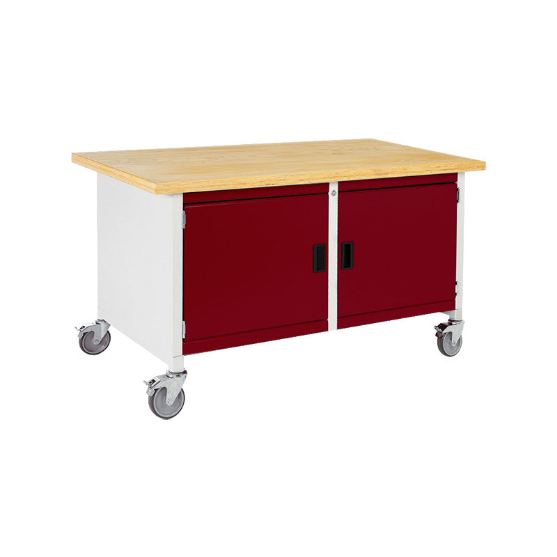 mobile workbench with 2 cupboards