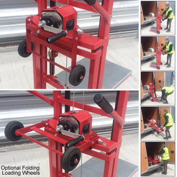 optional folding loading wheels
