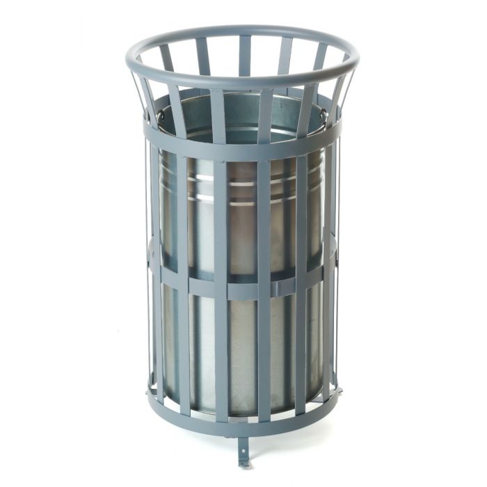 outdoor open top steel bins