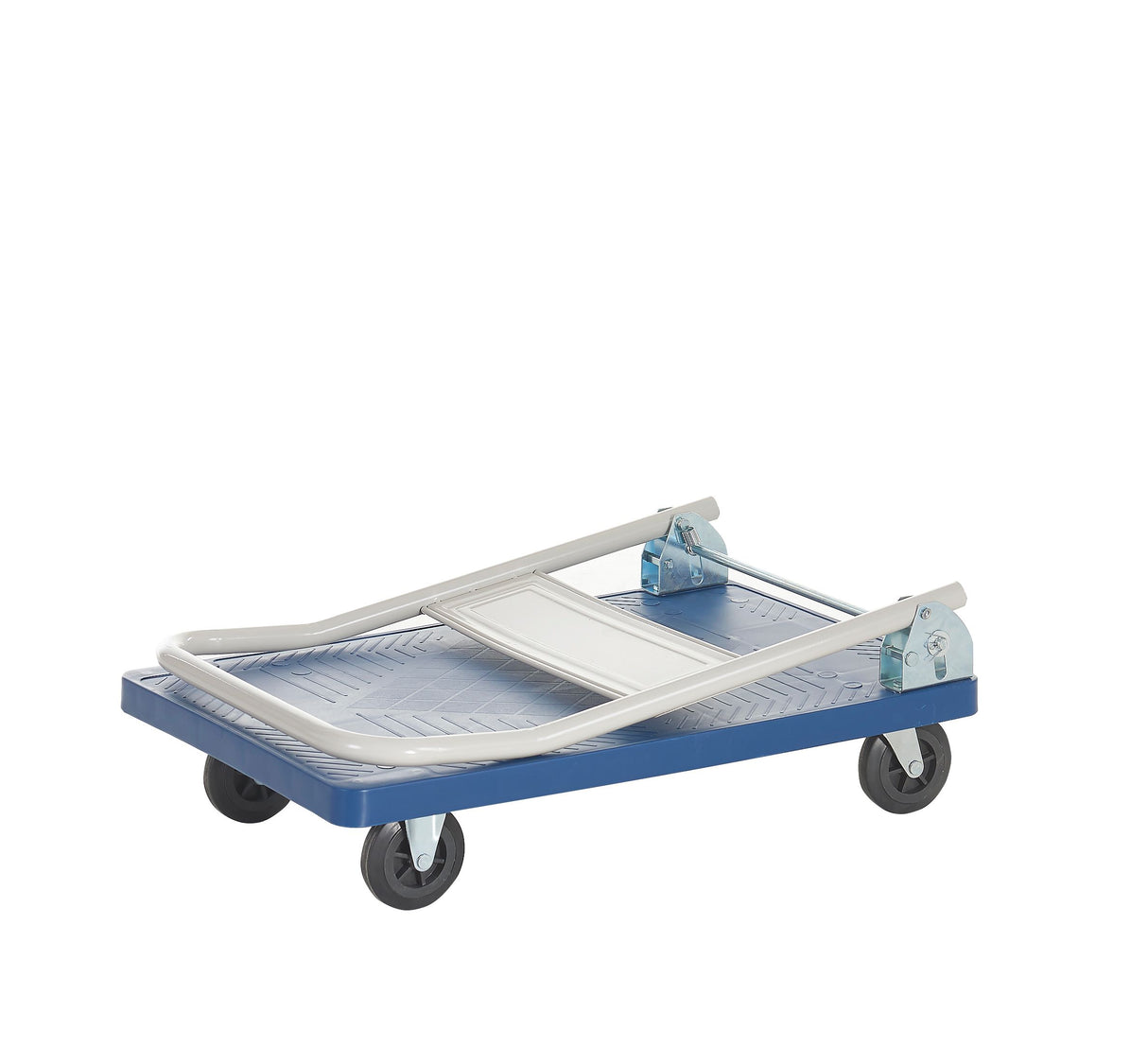Plastic platform trolley folded