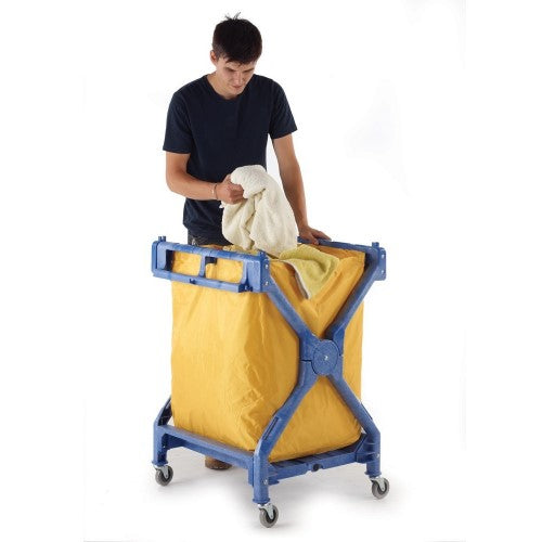 Plastic Folding Laundry Trolley