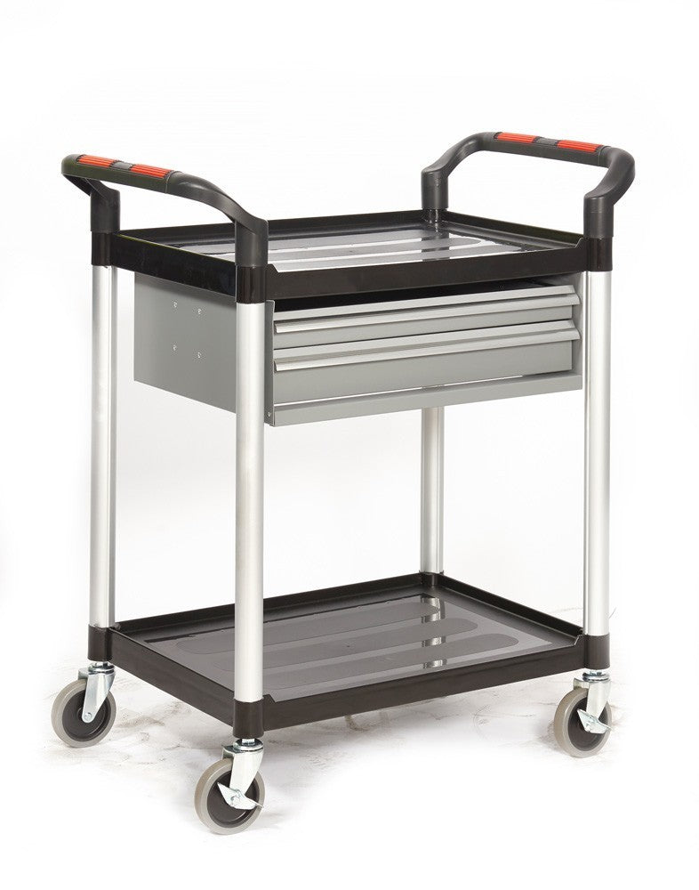 Plastic Proplaz Shelf Trolley with Drawers or Cupboard