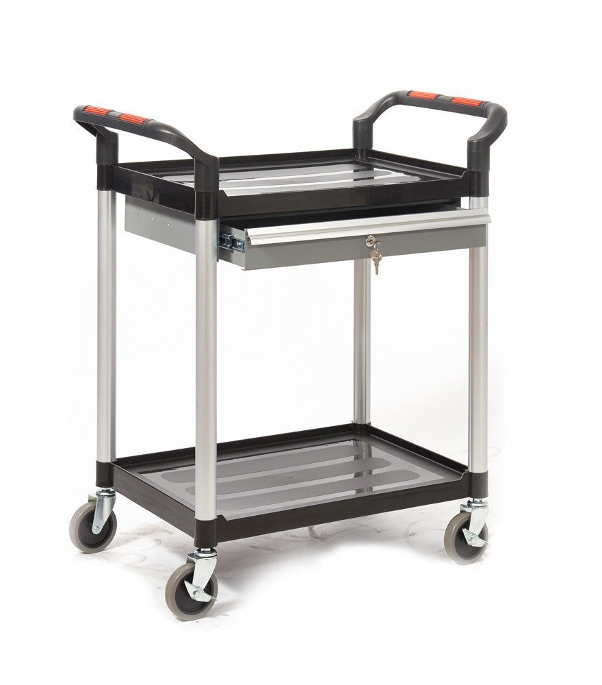 Plastic Proplaz Shelf Trolley with Drawers or Cupboard 2