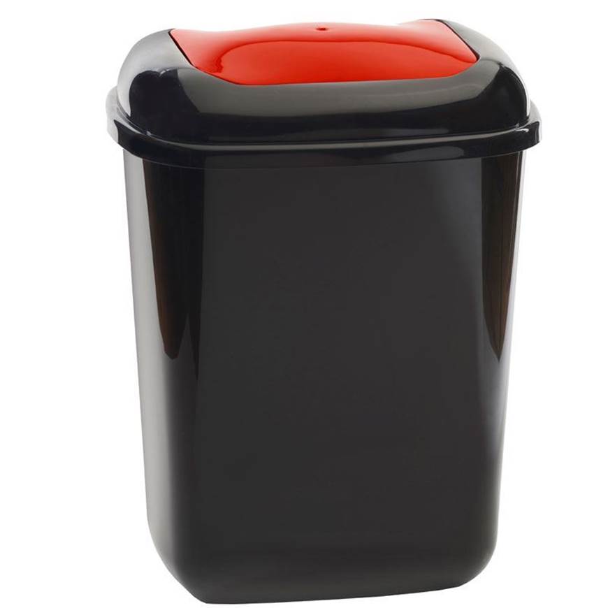 push spring lid bin