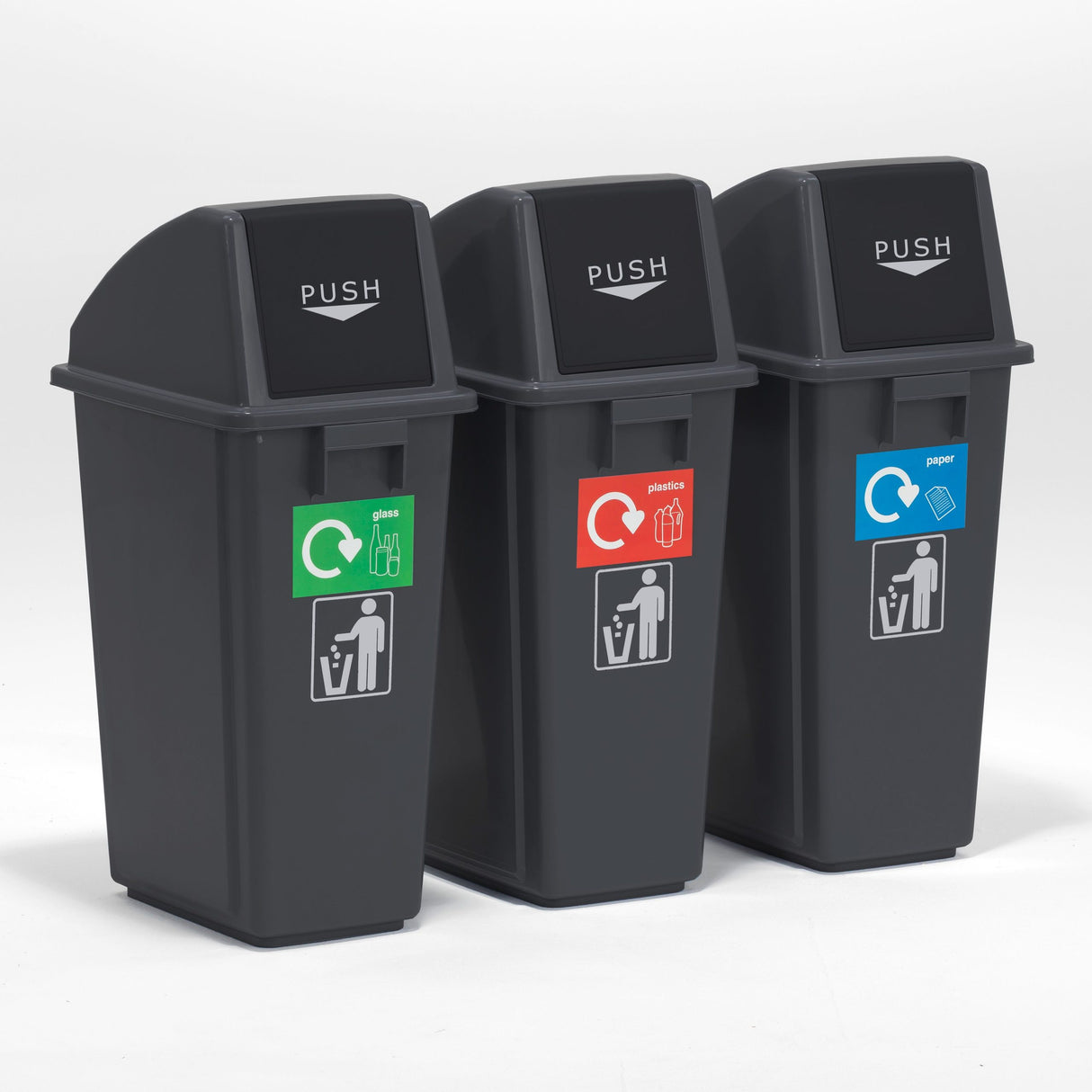 recycling bins