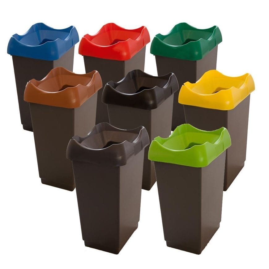recycling bins