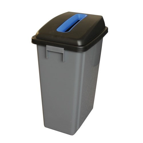 Recycling Bin with 60 Litre Capacity and Blue Lid