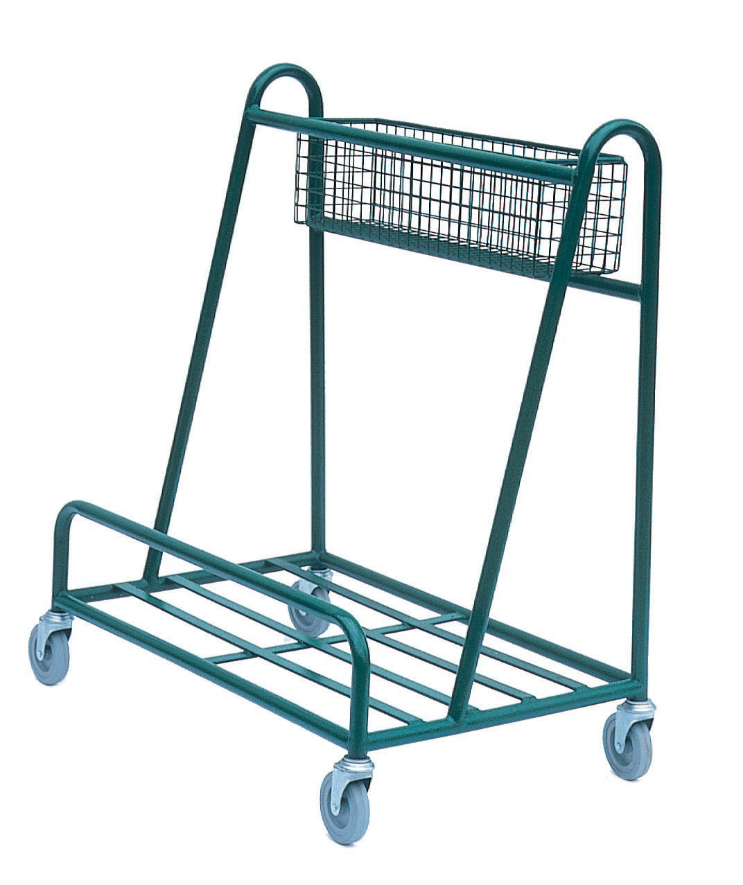 Sheet Material & Board Trolley With Basket
