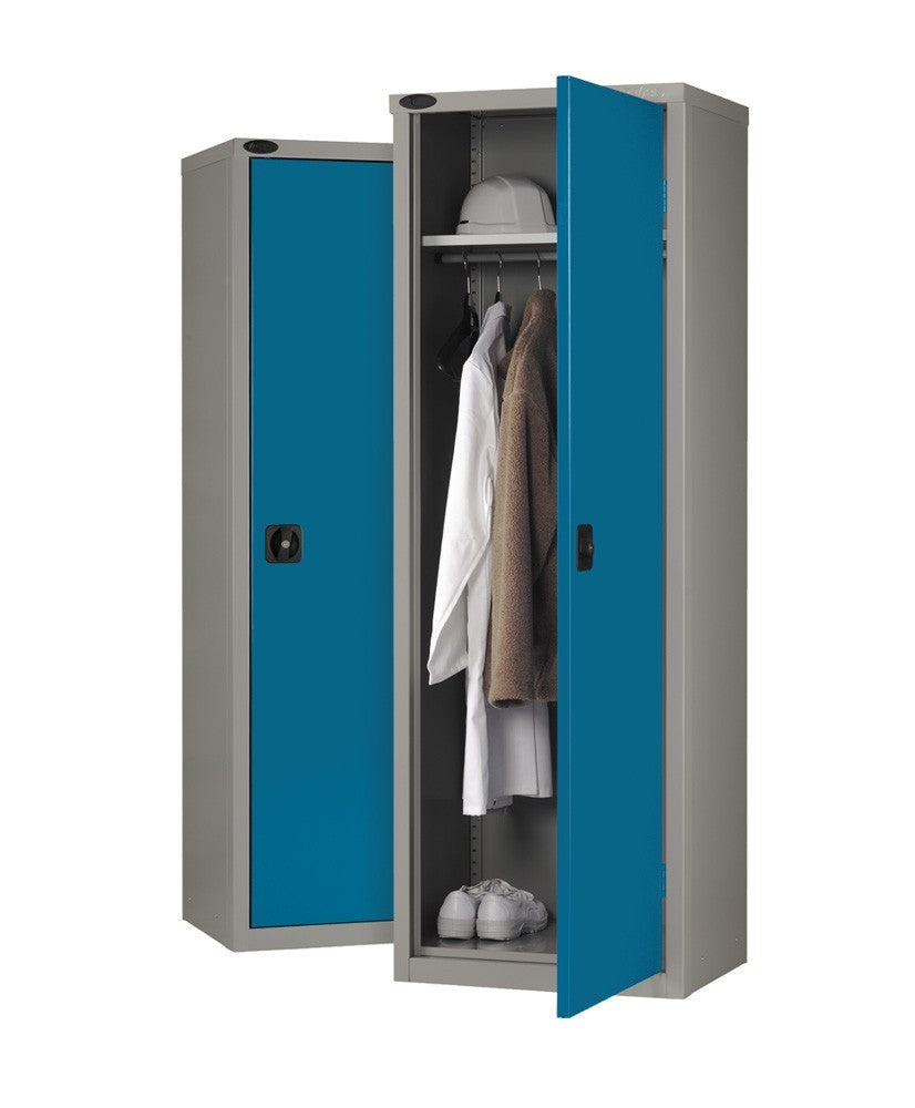 Slimline Industrial Cupboard with Shelf & Hanging Rail