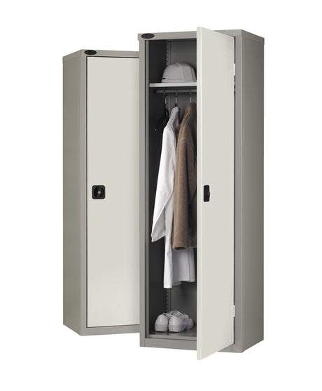 Slimline Industrial Cupboard with Shelf & Hanging Rail 2