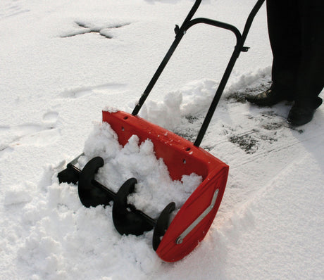snow clearer in use