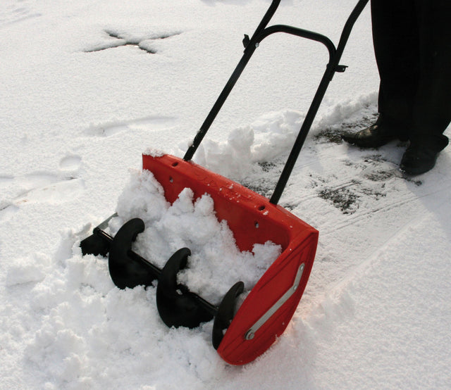 snow clearer in use