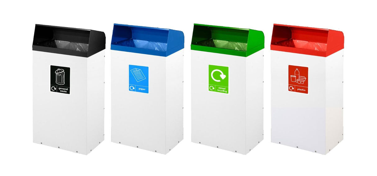 steel recycling bins