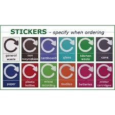 stickers for push spring lid bins