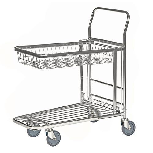 stock trolley with basket