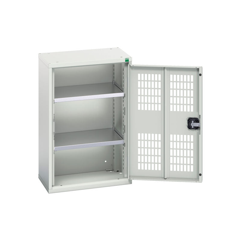storage cupboard with ventilated door