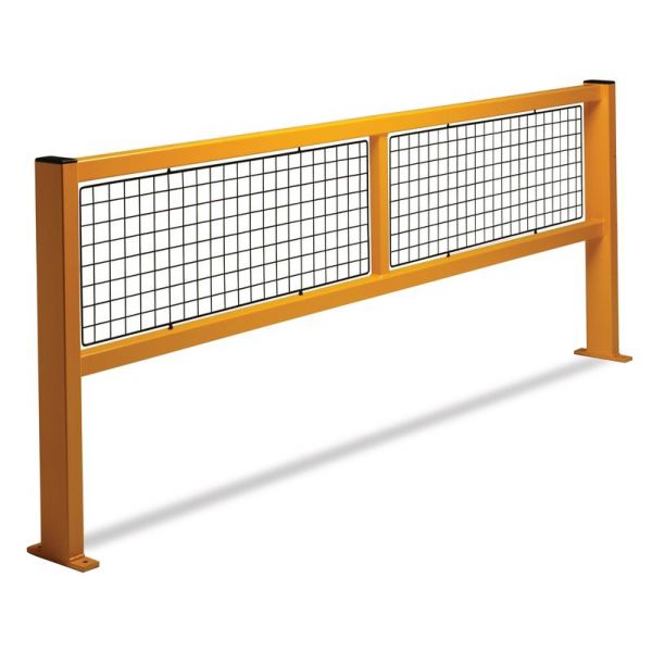 straight barrier with mesh
