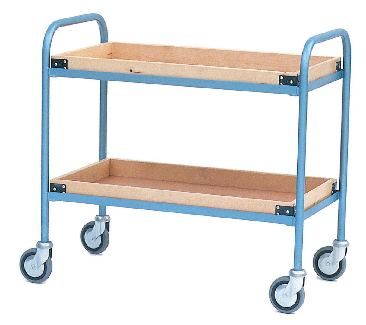 Tea Tray Trolley with 2 Wooden Trays