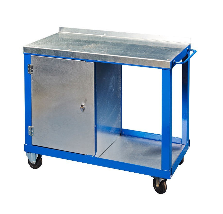 Mobile Tool Trolley with Single Cupboard