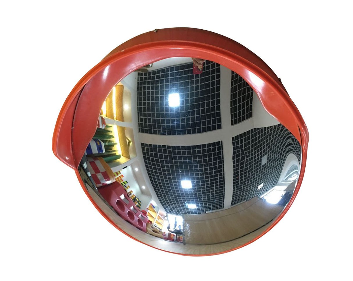 Traffic Mirrors with Hoods