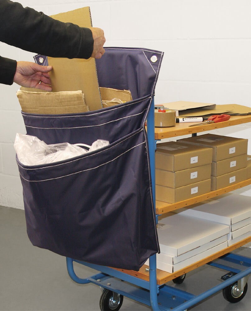 trolley mounted recycling sack