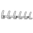 Wall Mounted Coat Rails - 6 Hooks