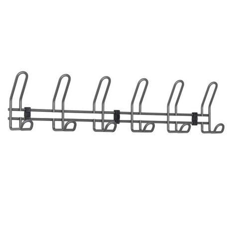 Wall Mounted Coat Rails - 6 Hooks