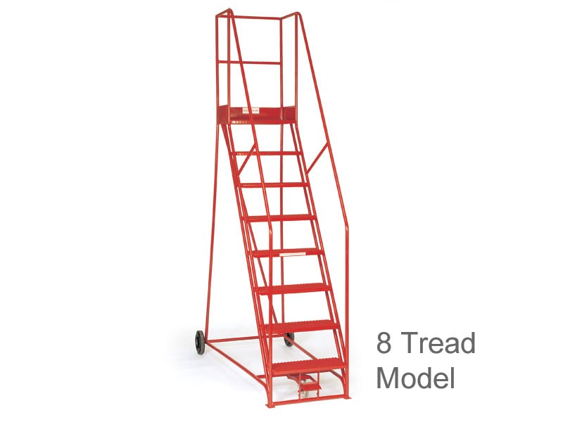 Warehouse Safety Steps with Foot Lock