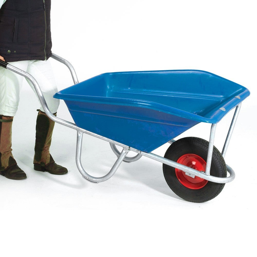 130 Litre Blue Wheelbarrow