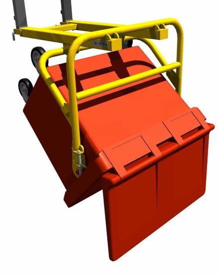 Large Fork Mounted Wheelie Bin Tipper