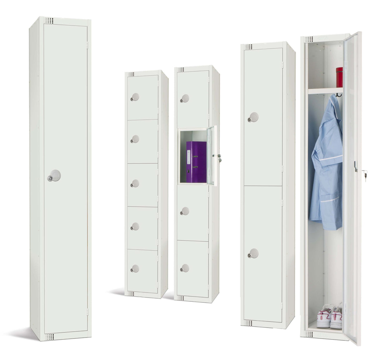 white lockers
