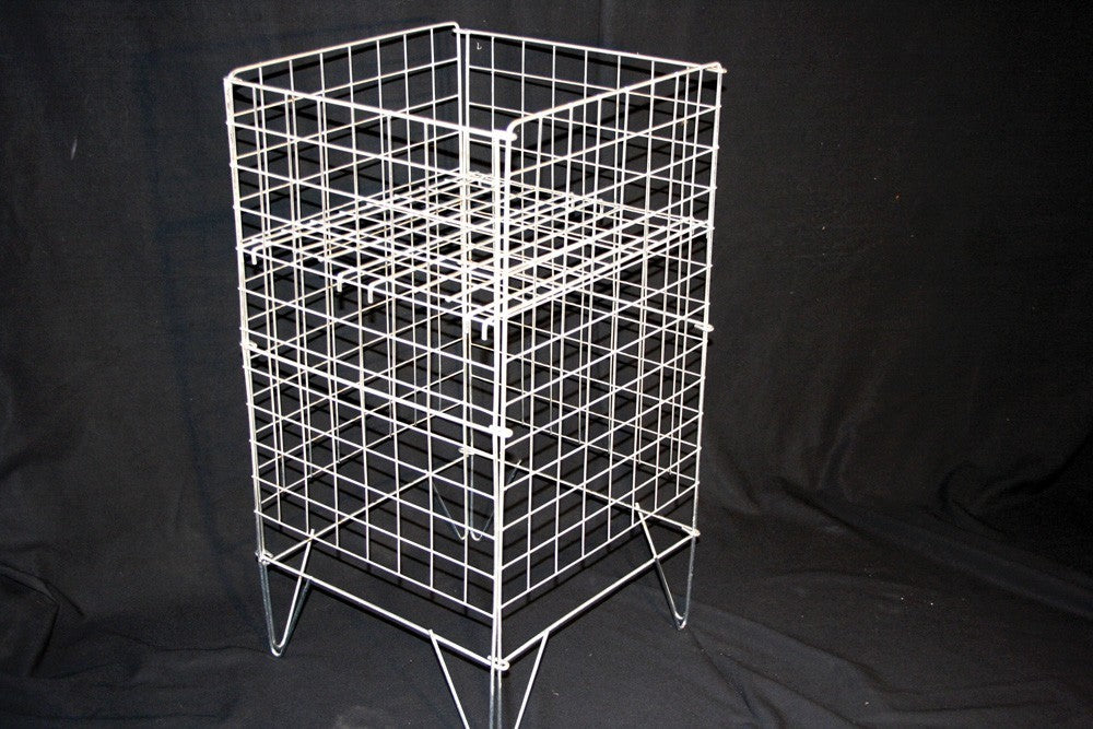 White Plastic Coated Dump Basket