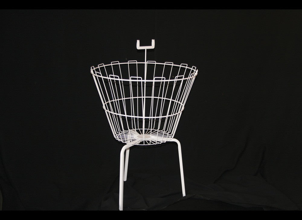 White Plastic Coated Dump Basket 3