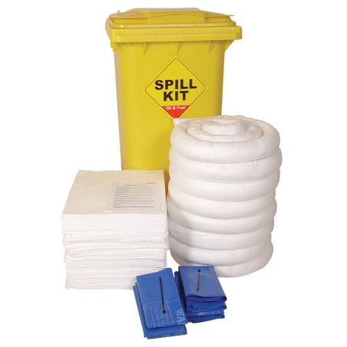 Workshop Spill Kit With Wheeled Bin