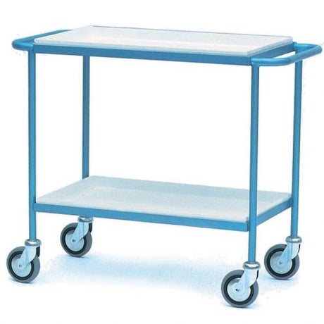Tea Tray Trolley with 2 Plastic Trays
