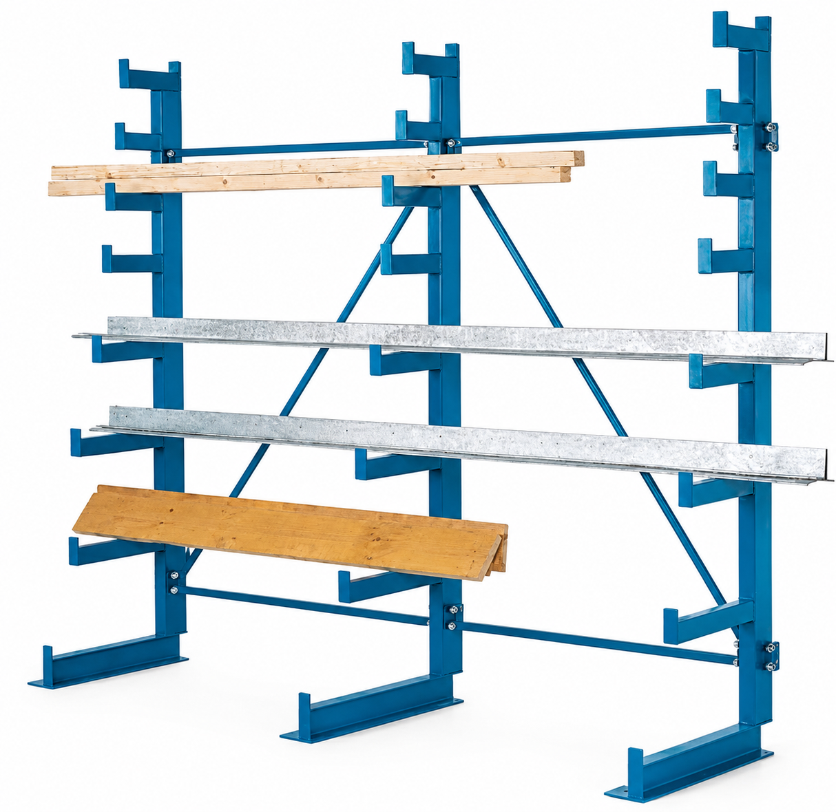 Heavy Duty Cantilever Racking with Tapered Arms