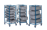 Tray Rack Trolleys complete with Euro Containers
